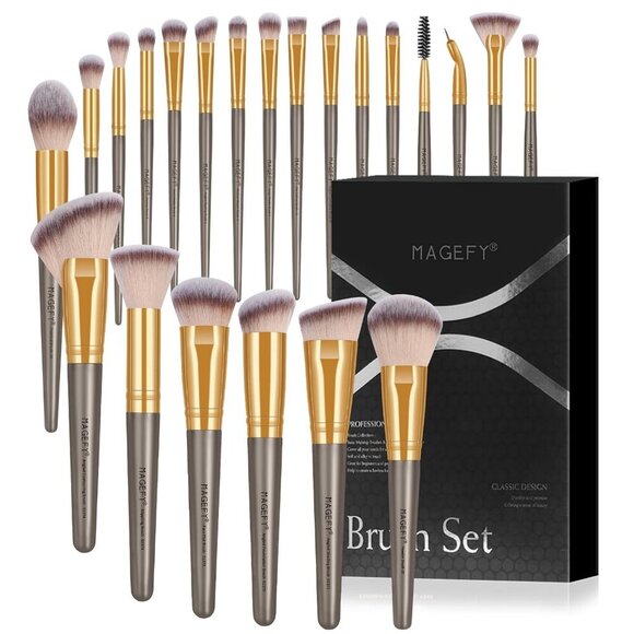 22PcsBrush Set Foundation Eyeshadow Blush Brush Blending Makeup Brushes Set